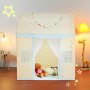 VEVOR Kids Speeltent, Kindertent voor Kinderen van 1-5 Jaar, Peutertent met Mat en Tentlamp, Tent voor Kinderen met Ramen voor Binnen en Buiten, Speelhuis Kasteeltent