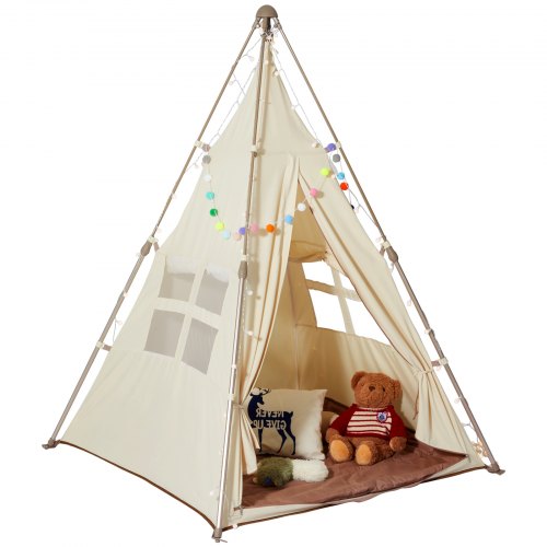 Tipi tent voor kinderen, tipi-kindertent voor binnen, 120 x 140