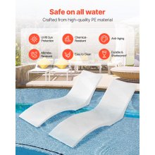 VEVOR Pool Lounge Chairs 2 stuks Chaise Longue Indoor Pool Zonnebank Ligstoel