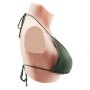 VEVOR Silicone Breastplate, C-Cup High Neckline Fake Breasts for Crossdressers, Realistic Silicone-Filled Fake Boobs Breast Forms for Transgender Cosplay Drag Queen, Ivory