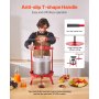 VEVOR 3.69 Gal/14L Fruit Wine Press, Stainless Steel Basket with Cross-beam and Triangular Structure, Manual Juice Maker, Cider Apple Grape Tincture Making Press with T-Handle for Kitchen Home