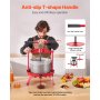 VEVOR 2.38 Gal/9L Fruit Wine Press, Stainless Steel Basket with Cross-beam and Triangular Structure, Manual Juice Maker, Cider Apple Grape Tincture Making Press with T-Handle for Kitchen Home