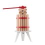 VEVOR 1.6 Gal/6L Fruit Wine Press, Solid Wood Basket with 8 Blocks, Heavy Duty Manual Juice Maker, Cider Apple Grape Tincture Honey Olive Oil Making Press with Handle for Kitchen, Home