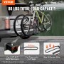 VEVOR Hitch fietsendrager, platform voor 2 fietsen, draagvermogen van 36 kg, fietsendragerkoppeling voor 31,75/50,8 mm ontvangers, opvouwbare fietsendrager voor auto, SUV, vrachtwagen, enz.