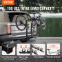 VEVOR Trekhaak Fietsenrek 4 fietsen Platformstijl 68kg Capaciteit Fietsenrekkoppeling voor 50,8 mm ontvanger Vouwfietsenrek voor auto SUV Truck