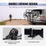 VEVOR Trekhaak Fietsenrek 4 fietsen Platformstijl 68kg Capaciteit Fietsenrekkoppeling voor 50,8 mm ontvanger Vouwfietsenrek voor auto SUV Truck, Rechthoekige interface