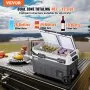VEVOR Portable Car Refrigerator, 12 Volt Car Refrigerator Fridge, 40 L / 42.3 qt Dual Zone Portable Freezer, -4℉-68℉ Adjustable Temperature, Compressor Cooler for Home, Outdoor, Camping, RV, Car