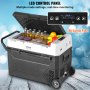 VEVOR draagbare autokoelkast, 12V autokoeler, 60L draagbare vriezer met één zone, oprolbaar, instelbaar -20 tot 20℃, compressorkoeler voor thuis, buiten, kamperen, camper en auto