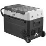 VEVOR Draagbare Autokoelkast, 12V Autokoeler, 60L Draagbare Vriezer met Eén Zone op Wielen, Instelbaar van -20 tot 20 °C, Compressorkoeler voor Thuis, Buiten, Camping, Camper, Auto