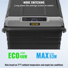 VEVOR draagbare koelkast met vriesvak auto 95L Dual Zone draagbare 80W koelbox