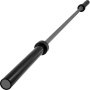 BuoQua 2m Olympic Barbell 15KG Olympic Weight Lifting Bar Workout Fitness Exercise Bench Press Bar for Weight Lifting Olympic Bar Weight Bar Bench Lifting Squat with Buckles and Clamps Grey