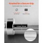 VEVOR 6FT Barbell Bar, Fits 2-Inch Weight Plates, Chrome Plated Barbell Bar with Knurled Grip for Strength Training, Weightlifting, Squat, Deadlift, Bench Press, Curl, Overhead Press, 550lbs Capacity