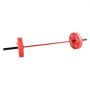 VEVOR halterstang trekstang 2,2 m met geribbelde handgreep voor krachttraining gewichtheffen squats deadlifts bankdrukken, halterstang geschikt voor 50 mm halterschijven met een draagvermogen van 453,59 kg