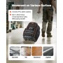 VEVOR Rolling Tool Backpack, 110 lbs Load Capacity, 72 Pockets Heavy Duty Roller Tool Bag on Wheels, Adjustable Telescoping Handle & Stable Base, Toolbag Organizers for Construction, Mechanic