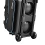 VEVOR 3 Ball Bowling Bag Double Roller Bag with Separate Shoe Compartment, for Bowling Shoes (Up To US Men Size 16), Rolling Ball Bag w/ Wheel, Accessory Pocket, Retractable Handle Extends to 40 in