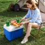 VEVOR Hard Cooler, 20L Portable Rolling Cooler with Wheels, Leak-Resistant Coolbox Keeps Contents Cool for 48 Hours, Ice Retention Insulated Chests, Ultra-Light for Outdoor Picnics, Grill, Camping