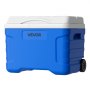 VEVOR Hard Cooler, 20L Portable Rolling Cooler with Wheels, Leak-Resistant Coolbox Keeps Contents Cool for 48 Hours, Ice Retention Insulated Chests, Ultra-Light for Outdoor Picnics, Grill, Camping