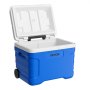 VEVOR Hard Cooler, 20L Portable Rolling Cooler with Wheels, Leak-Resistant Coolbox Keeps Contents Cool for 48 Hours, Ice Retention Insulated Chests, Ultra-Light for Outdoor Picnics, Grill, Camping