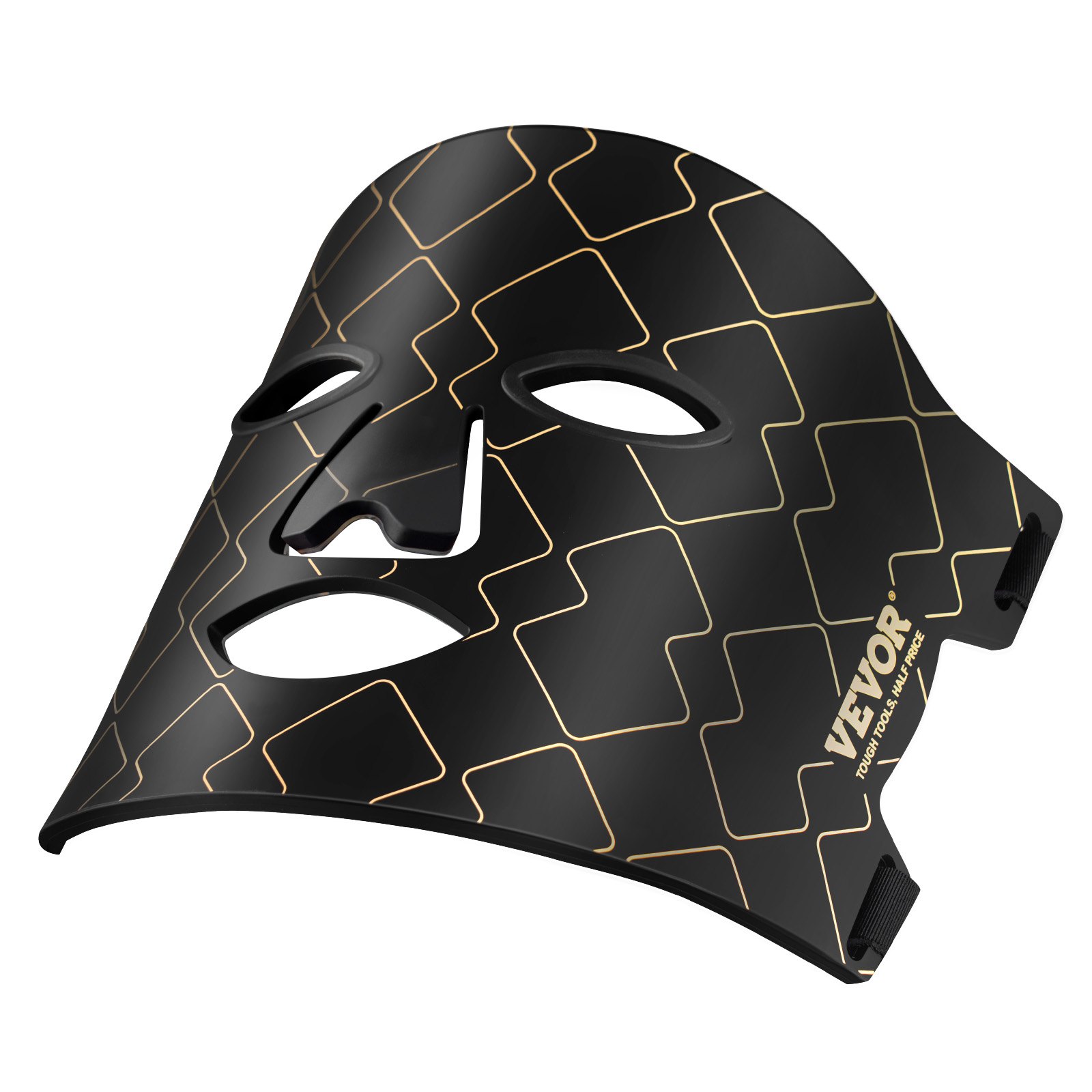 VEVOR Roodlichttherapie voor het gezicht, Roodlichttherapiemasker met 3 golflengten en 3 intensiteitsniveaus, LED-gezichtsmasker met lichttherapie, Draagbaar gezichtsverzorgingsapparaat voor de gezondheid van de huid, Anti-aging Rimpel