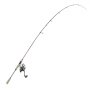 VEVOR Rod and Fishing Reel Combo, IM6 Fiberglass & Carbon Fiber Spinning Rod and Reel Combo, Bass Fishing Pole with 6.5 ft Two-Piece Rods, 6+1 Ball Bearings, Stainless Steel Guides with Ceramic Rings