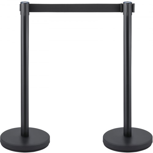 VEVOR Wachtrijlijn Touw 8 x Barrières voor Menigtecontrole 90cm Touw Barrière Stanchion Wachtrij Gemaakt van Ijzer en Staal Perfect om de Menigte te Verdelen over Banken Luchthavens en andere Plaatsen