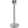 VEVOR Wachtrij Touw Barrier Post, 90 cm Crowd Control Barrier 2 m Riemlengte Lijn Touw Barrières Zwart, 13 kg Stanchion Posts Queue Wachtrij Touw Barrier Post 2 Stuks Wachtrij Touw Barrier
