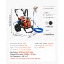 VEVOR Diaphragm Airless Paint Sprayer, 2000 W Efficient Cart Airless Paint Sprayer, 3300 psi High Pressure, with Extension Pole, Cleaning Needle and Brush, for Home Interior and Exterior Spraying