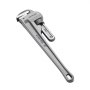 VEVOR pipe wrench, heavy-duty aluminum, adjustable jaw, ergonomic handle, precise measurements.