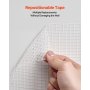 VEVOR Voegband, 150 mm B x 30 m L, 12 rollen, zelfklevende glasvezel gipsplaat reparatietape, textieltape voor reparatie- en vulwerkzaamheden, voor een glad, vlak wandoppervlak