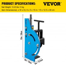 VEVOR Tube Notcher Kit 60 Degree Pipe Tubing Notcher with 13 Pc Bi-Metal Hole Saw 3/4" -2-1/2" with Case Tubing and Pipe Notcher 2 Drills Tube Notcher Tool for cutting holes through Metal, Wood, Plast