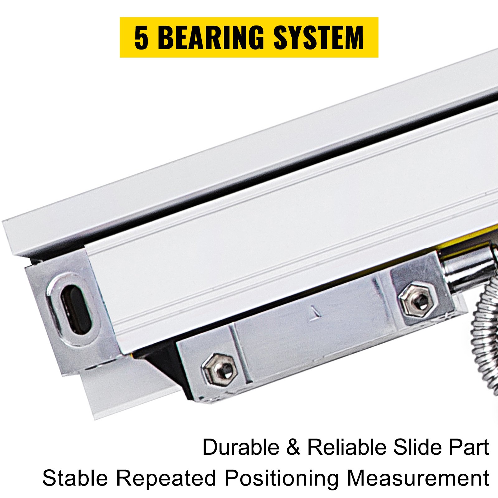 VEVOR Precisie Lineaire Schalen, 10 inch 5VDC Lineaire Schaal, 3,7 kg Lineaire Schaalset, Lineaire Schaal met Lengtes van 250 mm en 1000 mm, 3 m Lineaire Elektronische Weegschaal Elektronische Liniaal