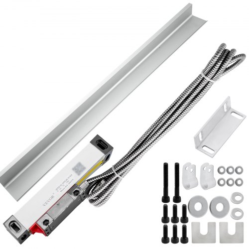 VEVOR 1 stuks 50 Mm Hoge Nauwkeurigheid Draaibank Lineaire Schaal voor Freesmachine met Accessoires: