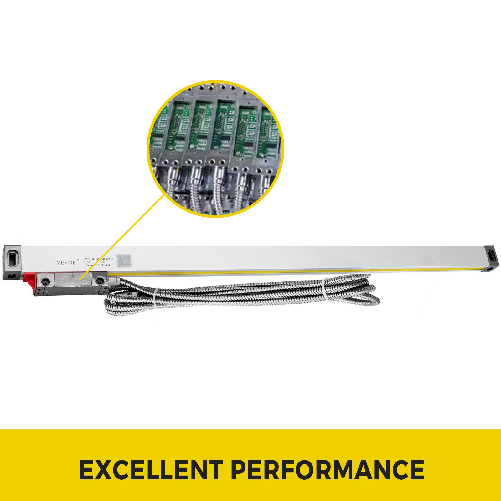 1 stks 600 MM Hoge Nauwkeurigheid Draaibank Lineaire Schaal voor Freesmachine met Accessoires: