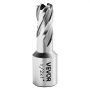 VEVOR HSS kernboorbitset, Weldon-schacht, 5-delig, 12,7/15,87/25,4 mm snijdiameter, 3 boren met 2 centreerpinnen, 25,4 mm snijdiepte, 3 plastic doosjes, ideaal voor magnetische boren, staal en aluminium.