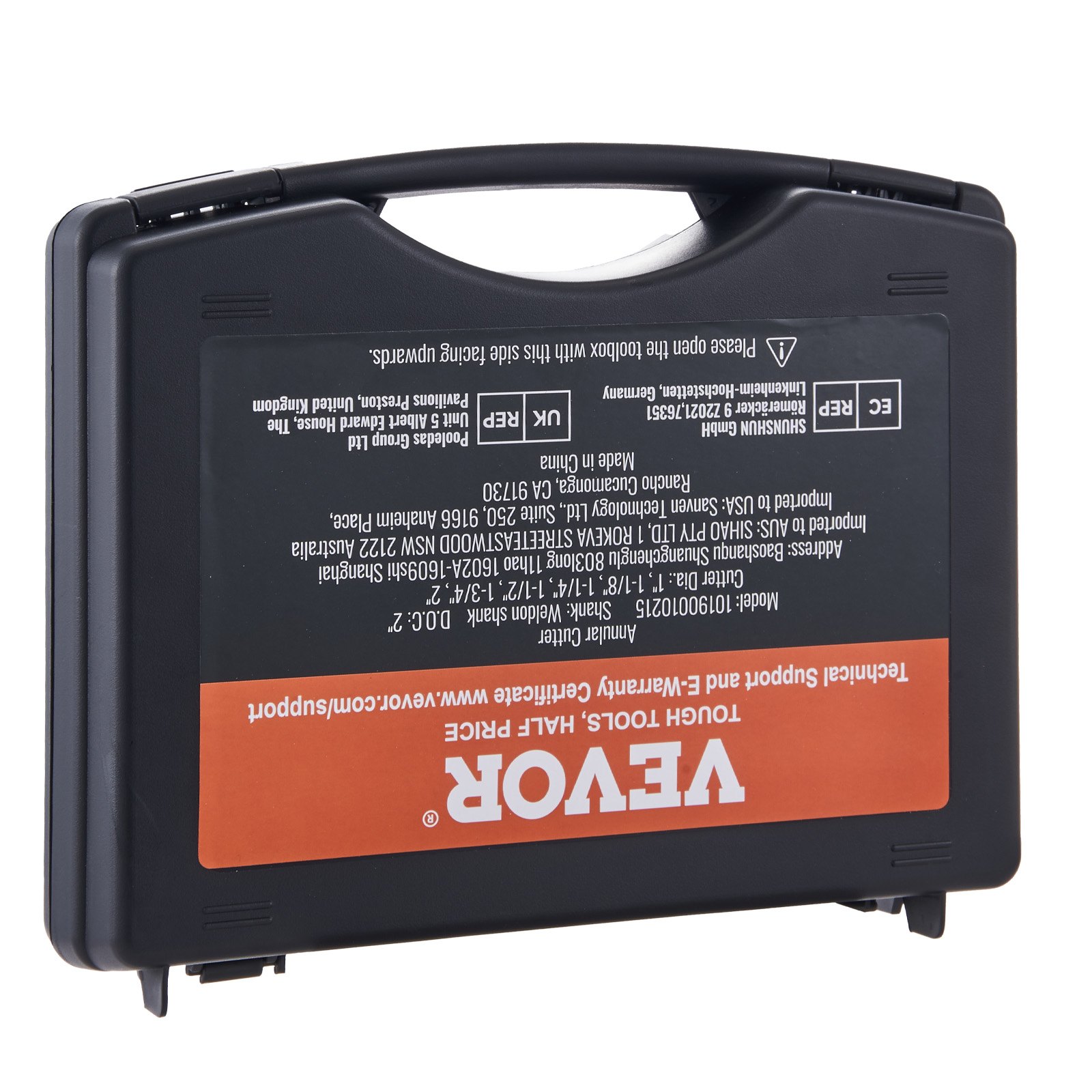 VEVOR Kernboorset Metaal 6-delig 1, 1-1/8, 1-1/4, 1-1/2, 1-3/4, 2 inch Kernboorset 50,8 mm snijdiepte Ringfreesset, Gemaakt van M2AL Snelstaal Accessoires voor magneetboormachines
