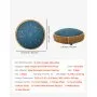 VEVOR Tongue Drum, Ø305 mm, 13 tonen, Rain Drum, C majeur, met muziekboek en stokken, percussie-instrument voor meditatie, yoga en muziekonderwijs voor beginners, Steel Tongue Drum, marineblauw