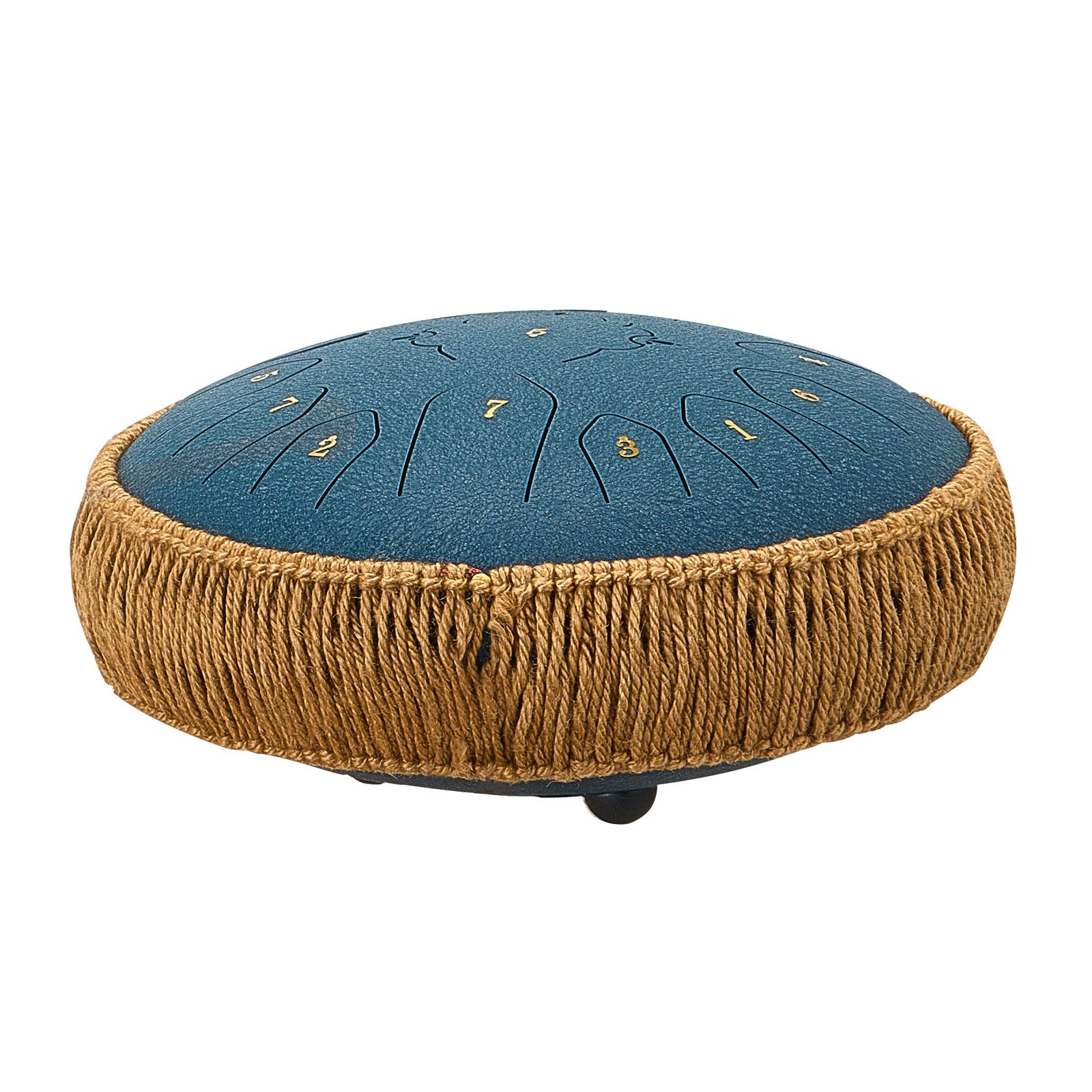 VEVOR Tongue Drum, Ø305 mm, 13 tonen, Rain Drum, C majeur, met muziekboek en stokken, percussie-instrument voor meditatie, yoga en muziekonderwijs voor beginners, Steel Tongue Drum, marineblauw
