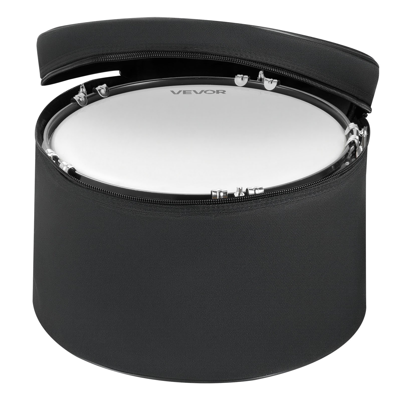 VEVOR 5-delige drumtassenset, gemaakt van 600D Oxford-stof, gewatteerd met stevige schouderbanden en antislip handgrepen, voor het vervoeren en opbergen van drums, basdrums, toms en snaredrums.