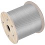 304 roestvrijstalen staalkabel, 1/4", 7x19, 200 voet