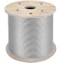 304 roestvrijstalen staalkabel, 1/4", 7x19, 200 voet