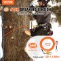 VEVOR 16mm Steel Core Flipline, 12ft(3.6m) Arborist Flipline, Flip Line for Tree Climbing with Alloy Steel Snap Hook & Aluminum Alloy Carabiner, 30KN Breaking Tension for Fall Protection, Tree Climber