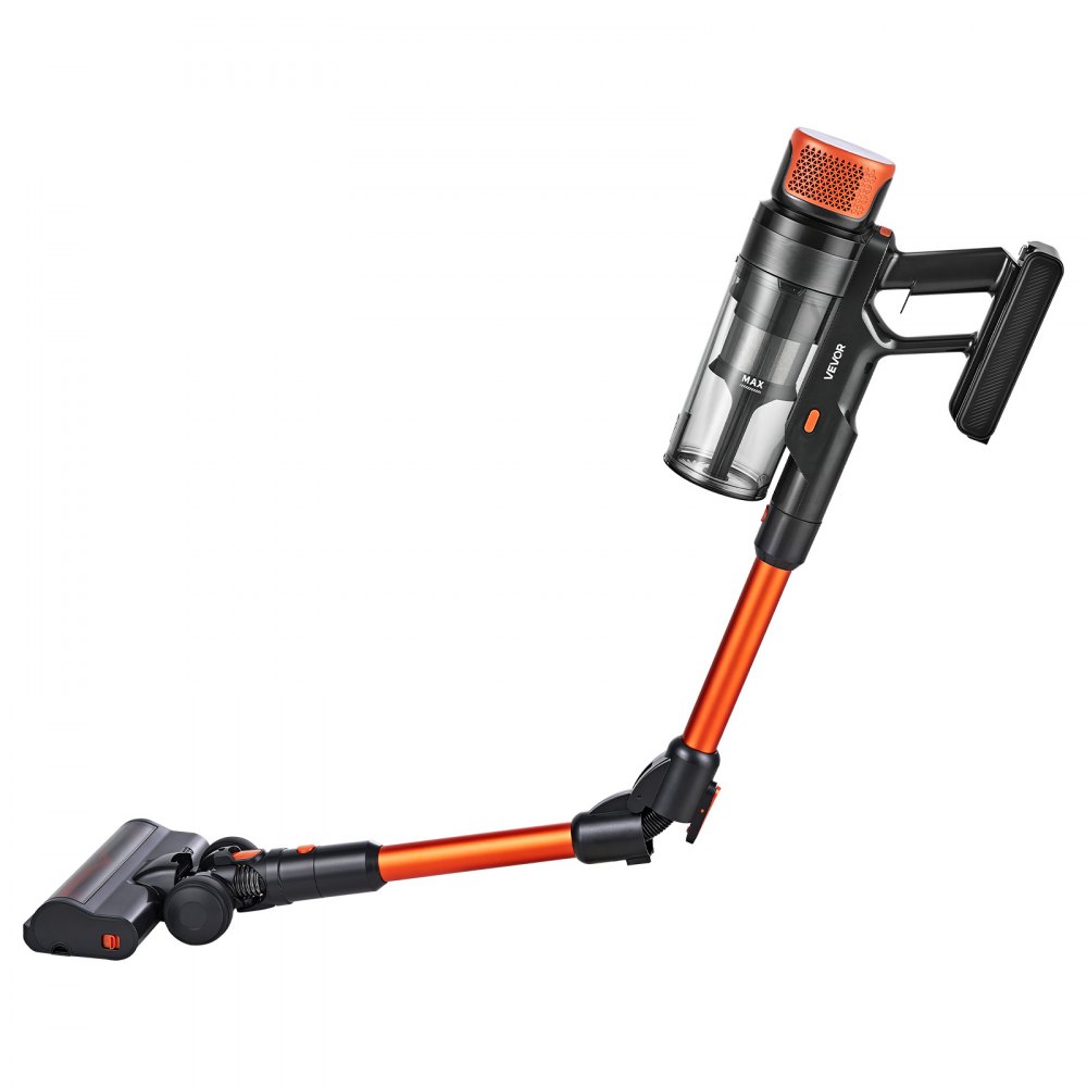 VEVOR Draadloze Stofzuiger 600W 50kPa Steelstofzuiger Handstofzuiger, voor Harde Vloeren, Tapijten en Dierenhaar in Huis, 2200mAh Accu, 50 Min. Gebruiksduur, HEPA-filtersysteem, 3 Reinigingsstanden, LED-display