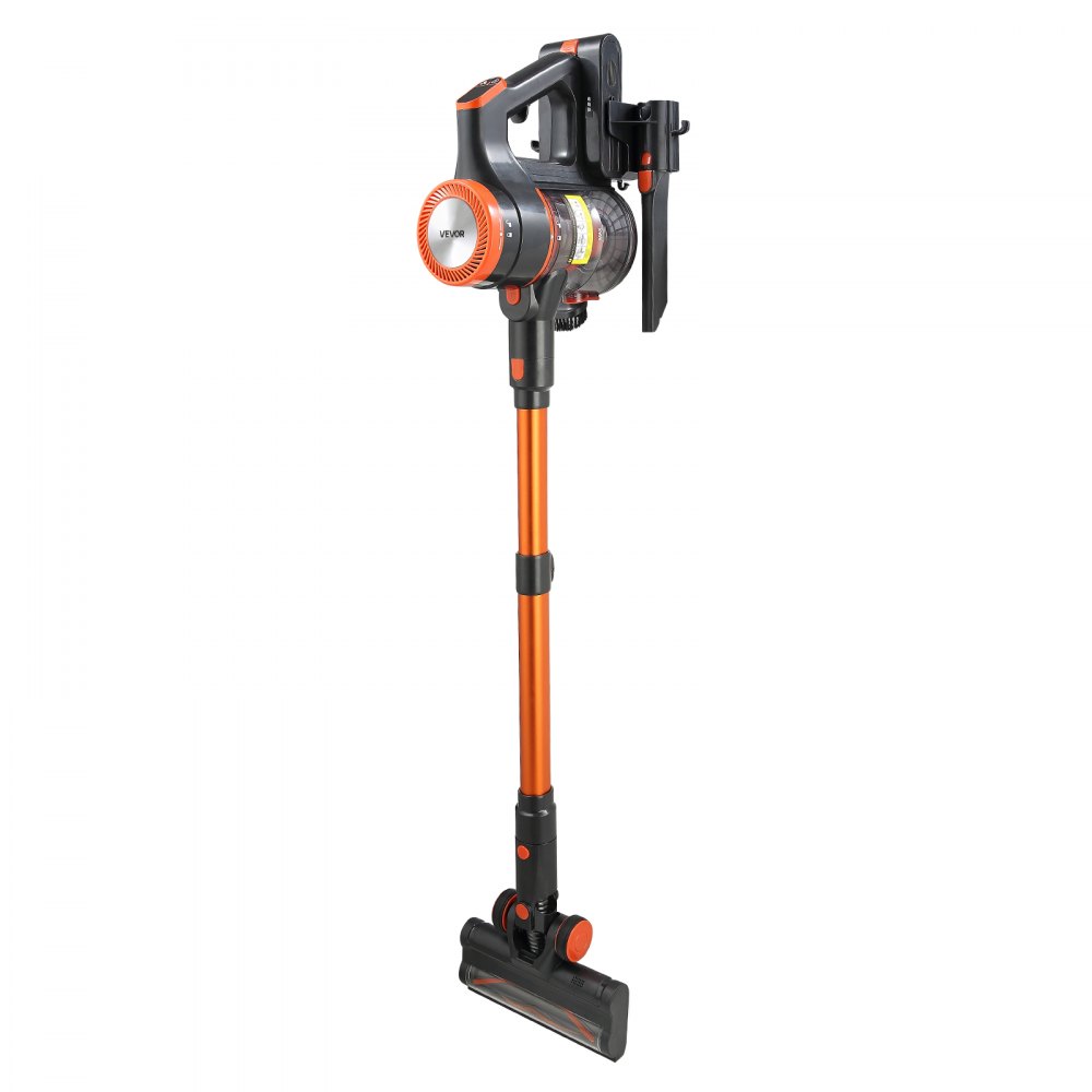 VEVOR Draadloze stofzuiger 40 kPa max. zuigkracht, oplaadbare steelstofzuiger met stofbak en led-display, handstofzuiger met 47 min. gebruiksduur voor tapijten, dierenharen en harde vloeren