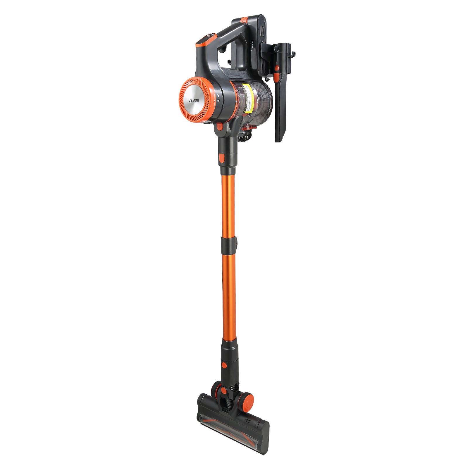 VEVOR Draadloze stofzuiger 40 kPa max. zuigkracht, oplaadbare steelstofzuiger met stofbak en led-display, handstofzuiger met 47 min. gebruiksduur voor tapijten, dierenharen en harde vloeren