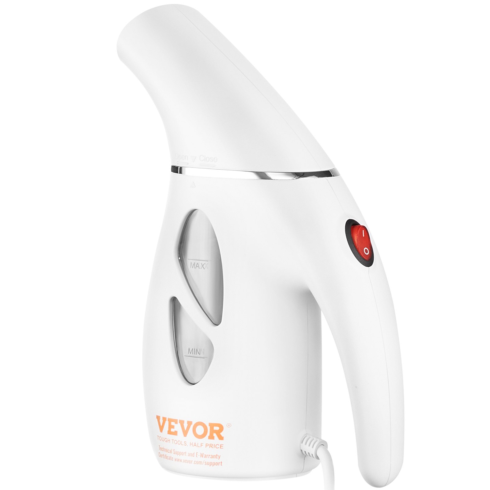 VEVOR Portable Handheld Fabric Steamer, 800W Quick Heat Steamer for Clothes, Wrinkle Remover Clothing Iron Intelligent Controller & Auto-Off & Large Detachable Water Tank, With Gloves