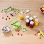 VEVOR Canning Supplies Starter Kit, 9 Pieces Stainless Steel Water Bath Canning Kit for Beginners, Canning Tools Set: Ladle, Measuring Spoon & Cup, Funnel, Tongs, Jar Lifter, Jar Wrench