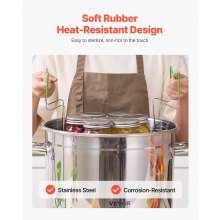 VEVOR 11-delige inmaakset, roestvrijstalen waterbad-inmaakaccessoires voor beginners