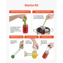 VEVOR 11-delige inmaakset, roestvrijstalen waterbad-inmaakaccessoires voor beginners