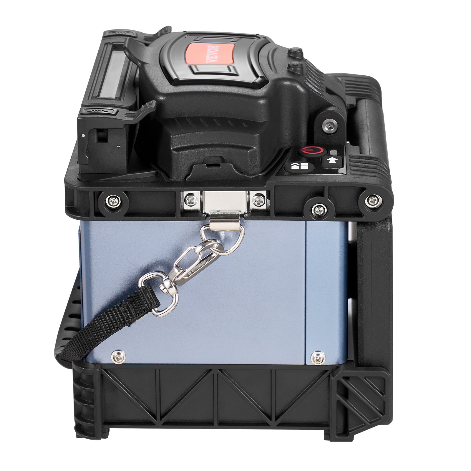 VEVOR Fiber Optic Fusion Splicer met 6 motoren, kernuitlijning, Fusion Splicer, 6s splitsing en 13s verwarming, Fusion Splicer met 5-inch touchscreen, 3-in-1 glasvezelhouder, 7800mAh-batterij voor SM MM DS NZDS