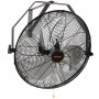 VEVOR Wall Fan, 57cm Waterproof Oscillating Wall Fan, 3 Speeds, 4150 CFM, Commercial Residential Fan for Cooling Warehouse, Greenhouse, Workshop, Patio, Black